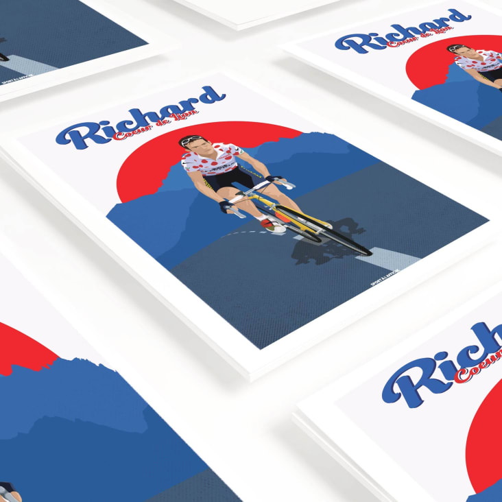 Affiche Cyclisme - Richard Virenque 40 x 60 cm-CYCLISME cropped-6