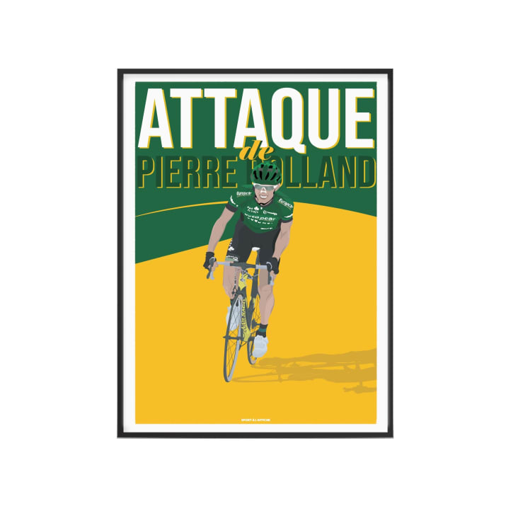 Affiche Cyclisme - Pierre Rolland 40 x 60 cm-CYCLISME