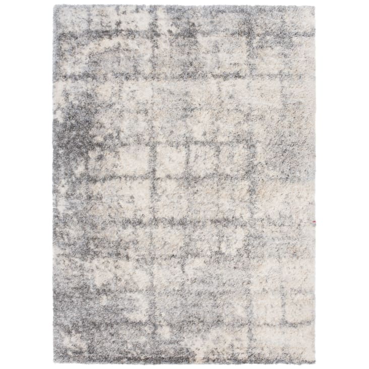 Tappeto salotto crema grigio scuro astratto geometrico 120x170 VERSAY