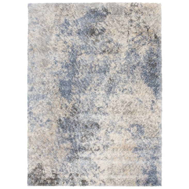 Tappeto salotto grigio chiaro beige chiaro shaggy 120x170 VERSAY