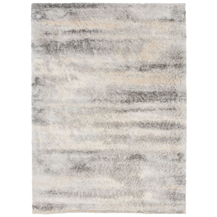 Tappeto salotto grigio chiaro beige chiaro shaggy 200x300 VERSAY