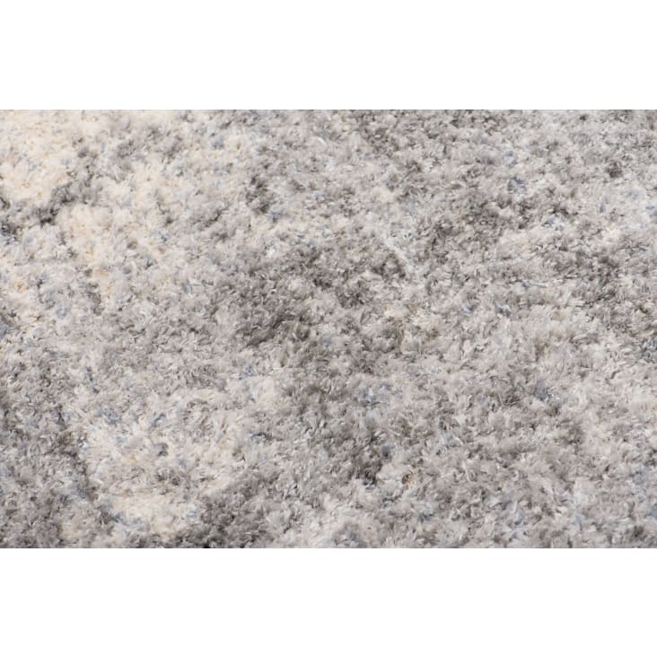 Tappeto salotto grigio beige astratto shaggy morbido 160x230 VERSAY