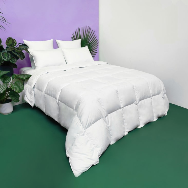 Couette TEMPEREE 40% Duvet - Coton  220x240 cm - Wake Me Green-Marguerite cropped-2