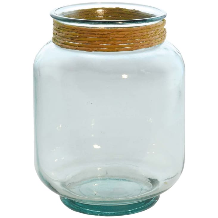 Photophore en verre recyclé Transparent 25 cm-Perouges
