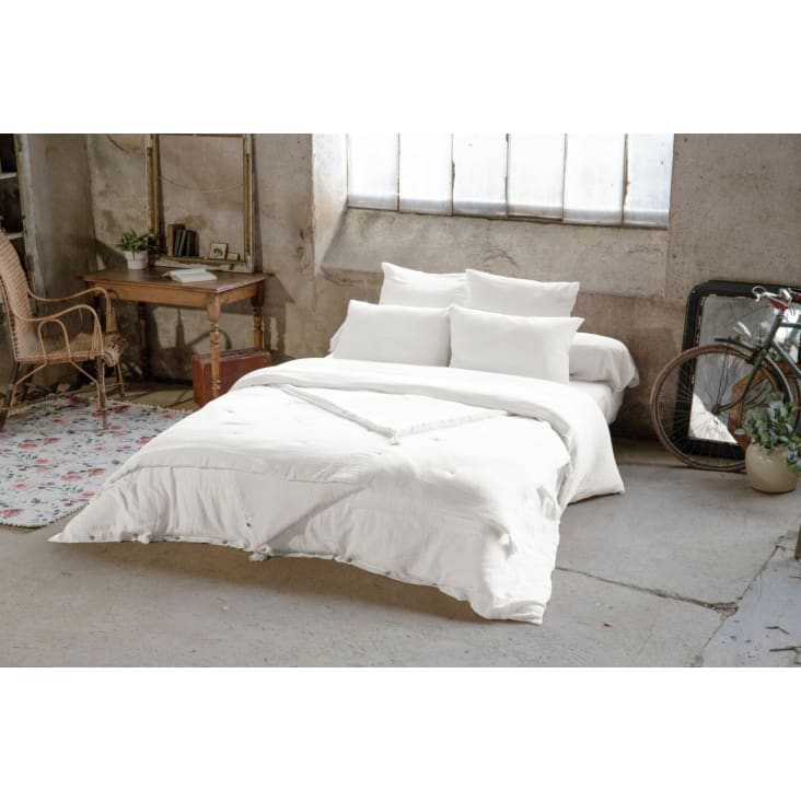 Oreiller blanc 50x70 cm TEX HOME : l'oreiller à Prix Carrefour