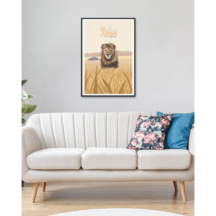 Affiche Animaux - Le Lion d'Afrique 40 x 60 cm-ANIMAUX cropped-5