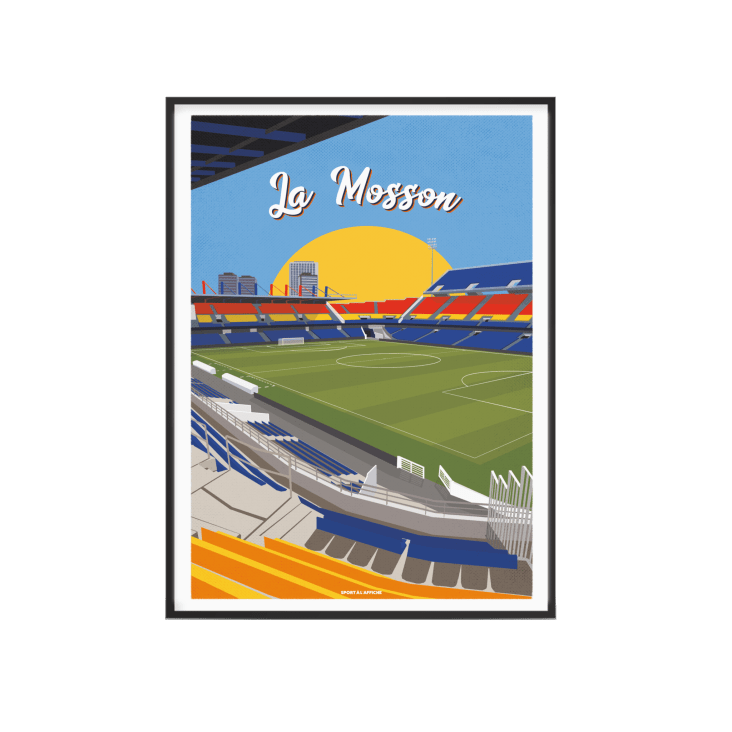 Affiche Football - Stade de la Mosson 30 x 40 cm-MONTPELLIER