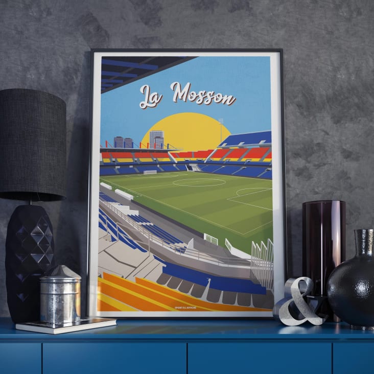 Affiche Football - Stade de la Mosson 30 x 40 cm-MONTPELLIER cropped-5