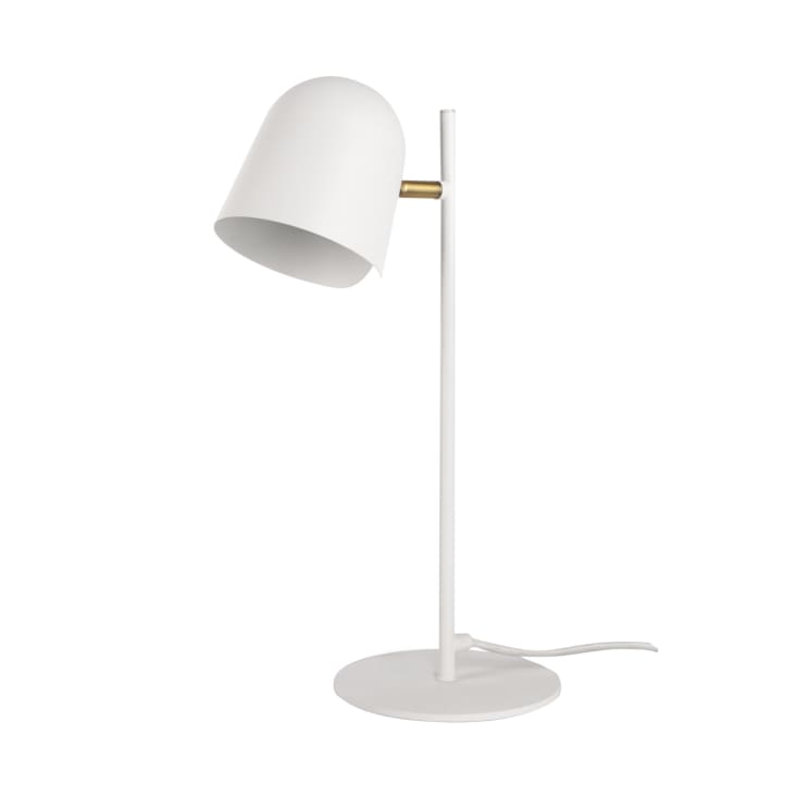 Lampe de table en métal blanc-PARIS
