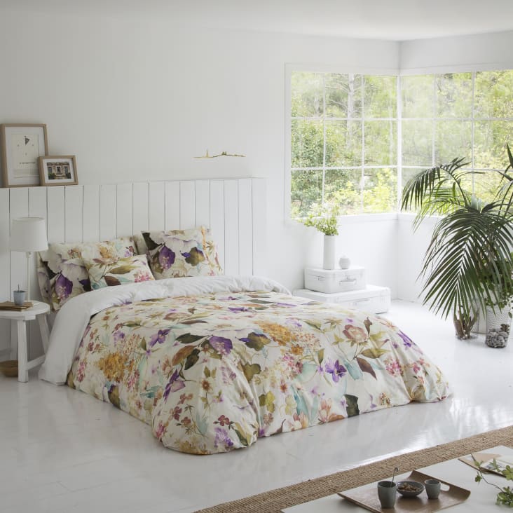 Copripiumino 100% cotone con stampa floreale 220x220 cm HAKU AMARILLO
