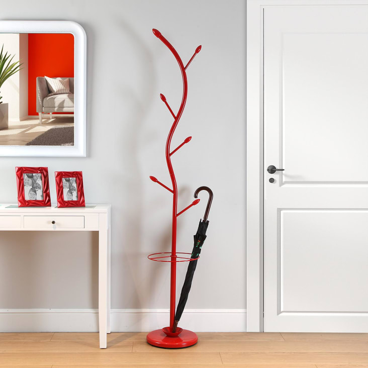 Appendiabiti in metallo stabile, 170 cm, con base in marmo, 16 ganci
