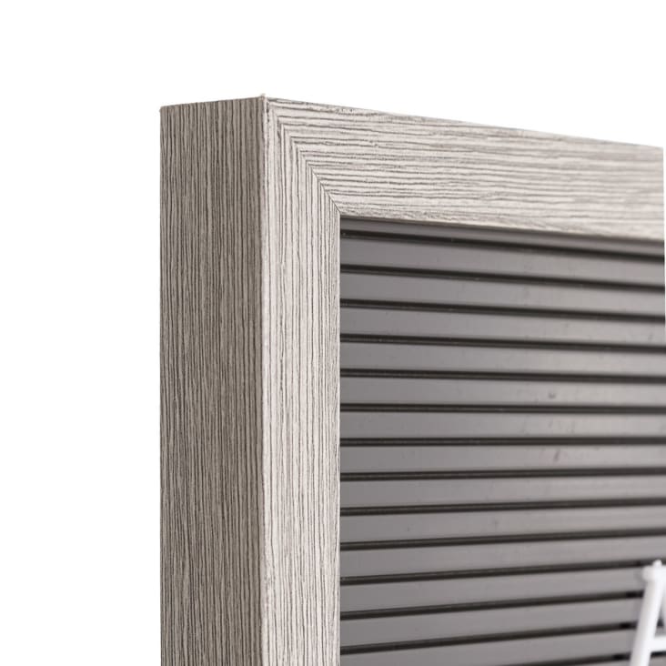 Pizarra con tablero para letras de PVC y madera gris cropped-2