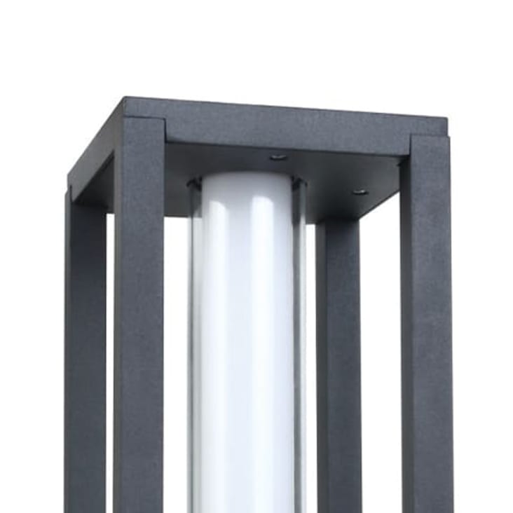 Lampadaire extérieur LED ISSOUDUN en aluminium gris