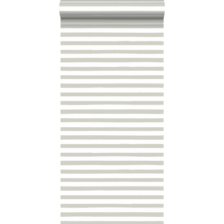 Papel pintado rayas pintadas cerval y blanco 0.53x10.05m REGATTA CREW -  SURF EDITION