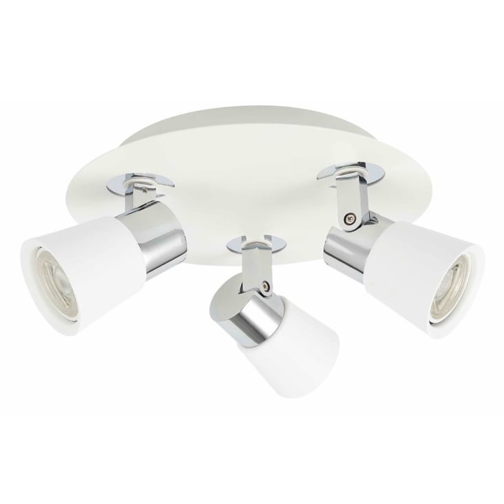 Plafonnier 3 lumières orientables en aluminium blanc-IRIS cropped-3