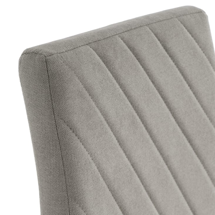 Silla comedor clásica asiento gris claro y patas negras-LALIT cropped-5