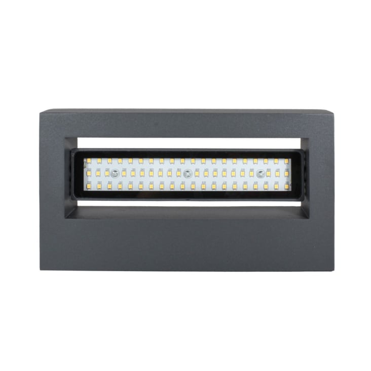 Applique da esterno LED 12W in alluminio antracite RIVAS