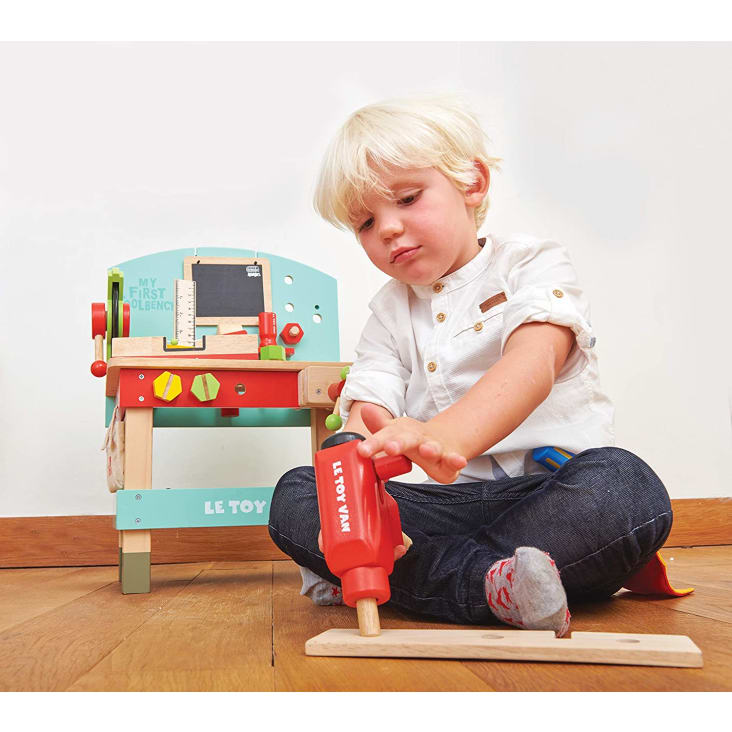 Etabli jouet pour enfant en bois Vert (3 ans et +) Trixie - Dröm
