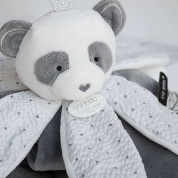 Tapis d'éveil Montessori en Tissu Doux pour Bébés - Doudou Panda