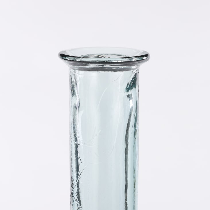 Vase bouteille en verre recyclé H100-Kyara cropped-3