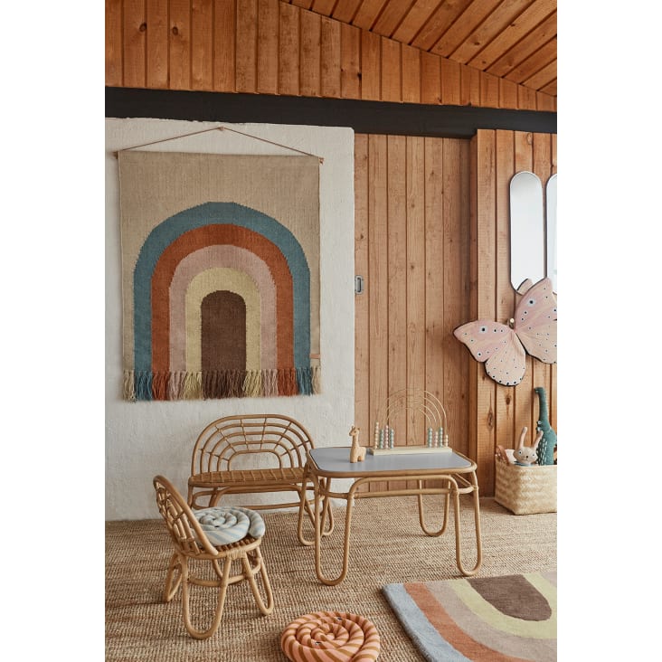 OYOY Living Design Tapis Mural Multicolore En Laine Et En Coton H124X100Cm