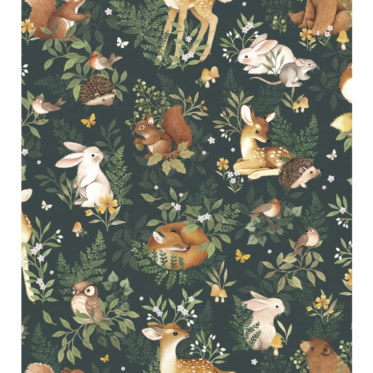papier peint enfant animaux de la forêt 50 cm x 10 m-FOREST cropped-10