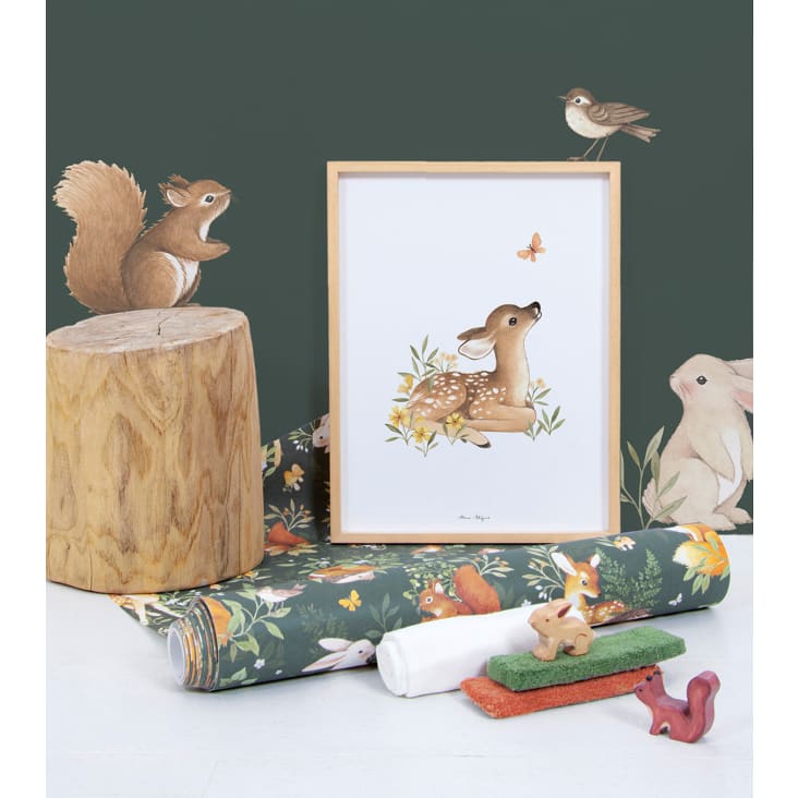 papier peint enfant animaux de la forêt 50 cm x 10 m-FOREST cropped-3