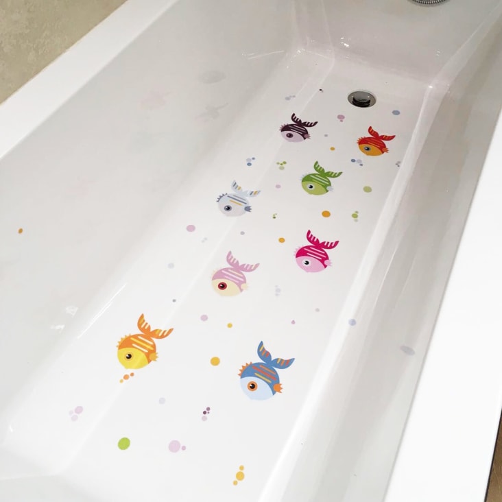 Pegatinas de peces antideslizantes para baño de niños