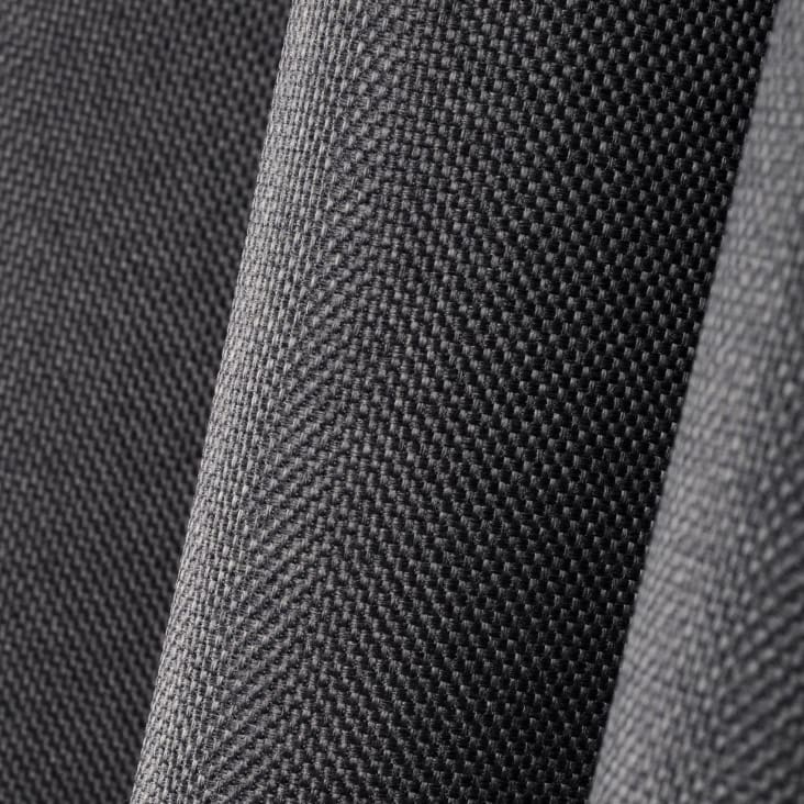 Panneau de rideau simple occultant gris anthracite en polyester avec  doublure entrelacée par Swift Home de 63 po
