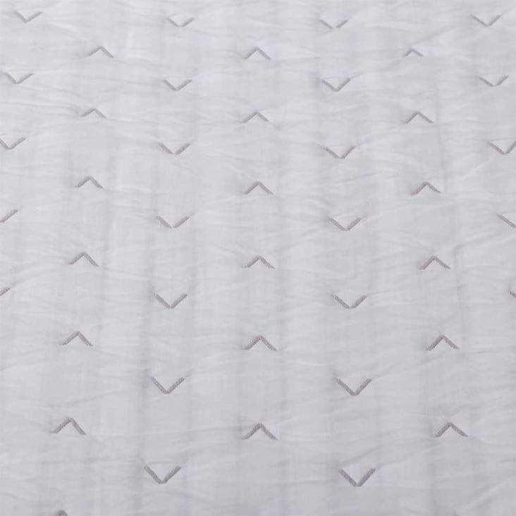 Colcha primavera verano algodón poliéster gris 250x260 cm cama de
