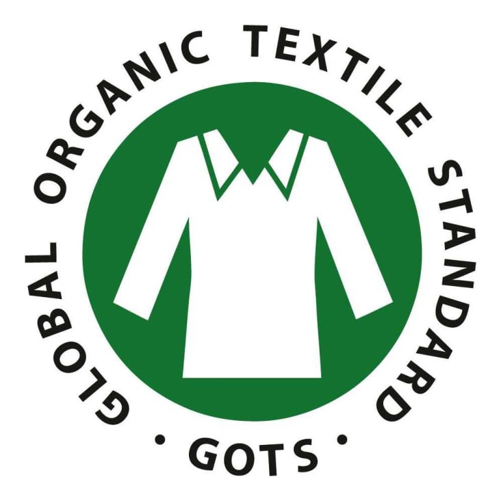 Tela de punto orgánica negra, 100% algodón GOTS