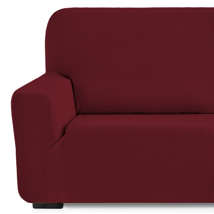 Funda de sillón bielástica   rojo 70 - 110 cm-MONACO cropped-4