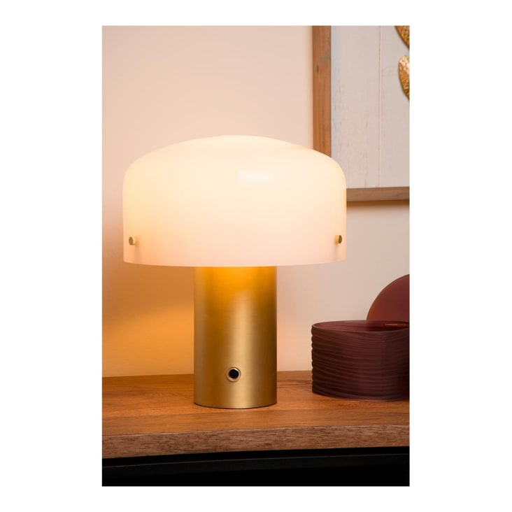 Lampe De Table  en verre or mat 35 cm cropped-2