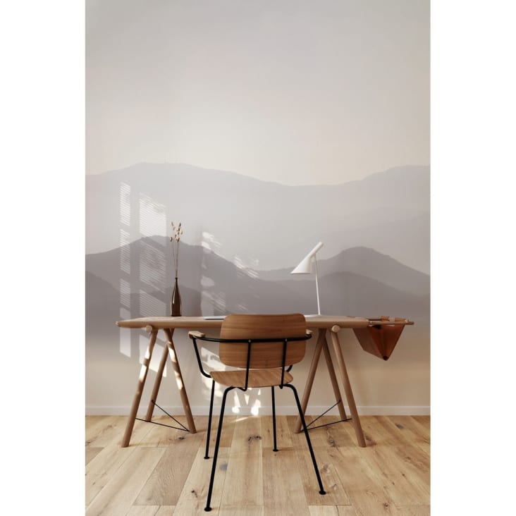 Papier peint panoramique misty mountains beige 340x250cm cropped-5