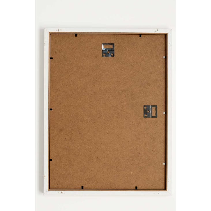 Pack lámina dino enmarcada madera blanca 43X33 cm-DECOWALL cropped-3