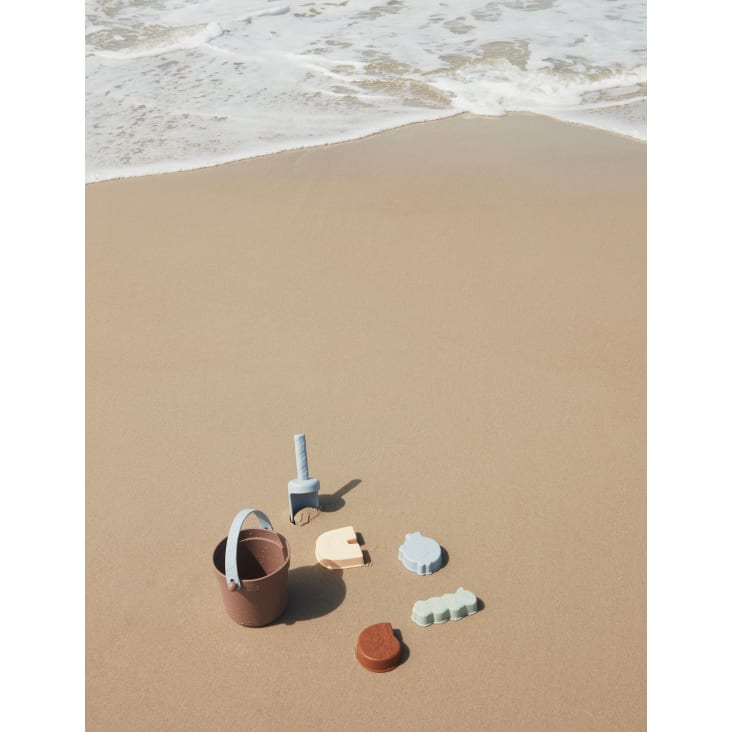 Set de plage marron silicone H21,3xL18x14,8cm-LEO cropped-2