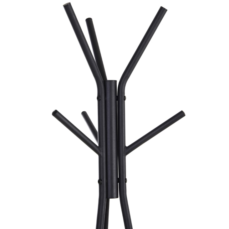 Perchero de pie metalico negro 46 x 52 x 182 cm