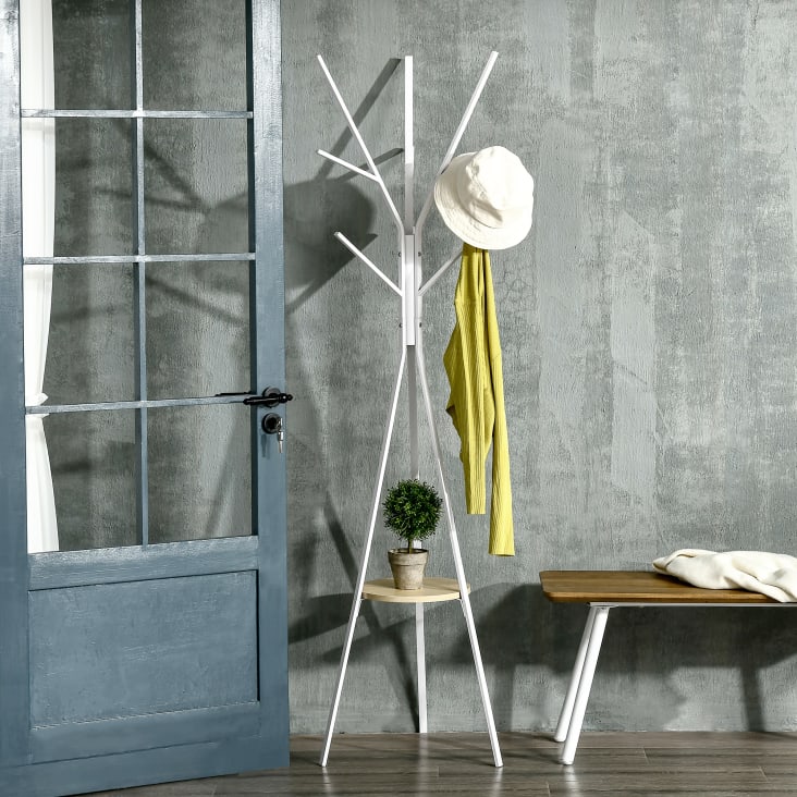 Perchero metalico blanco online
