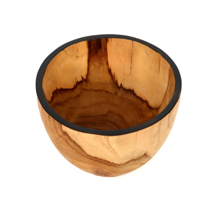 Ciotola in legno di teak nero naturale BONDI