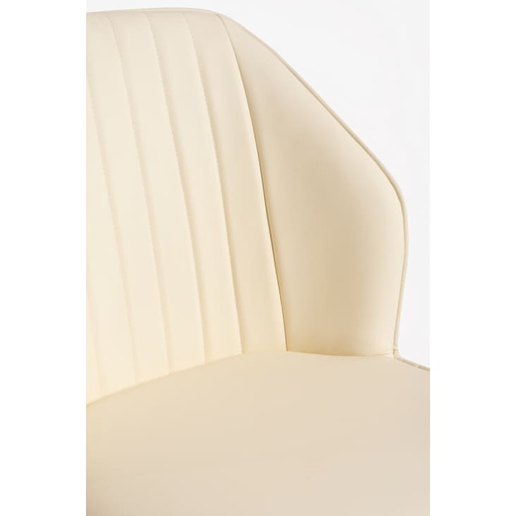 Silla en color beige de estilo boho,vintage en terciopelo-Wenye cropped-6