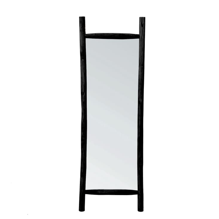 Miroir en bois de teck noir 170x57-ISLAND