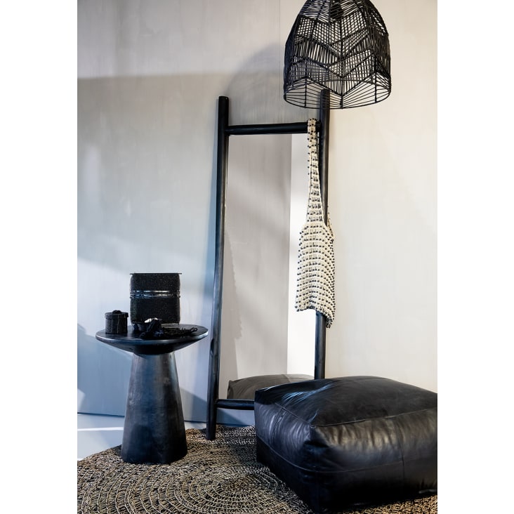 Miroir en bois de teck noir 170x57-ISLAND cropped-2