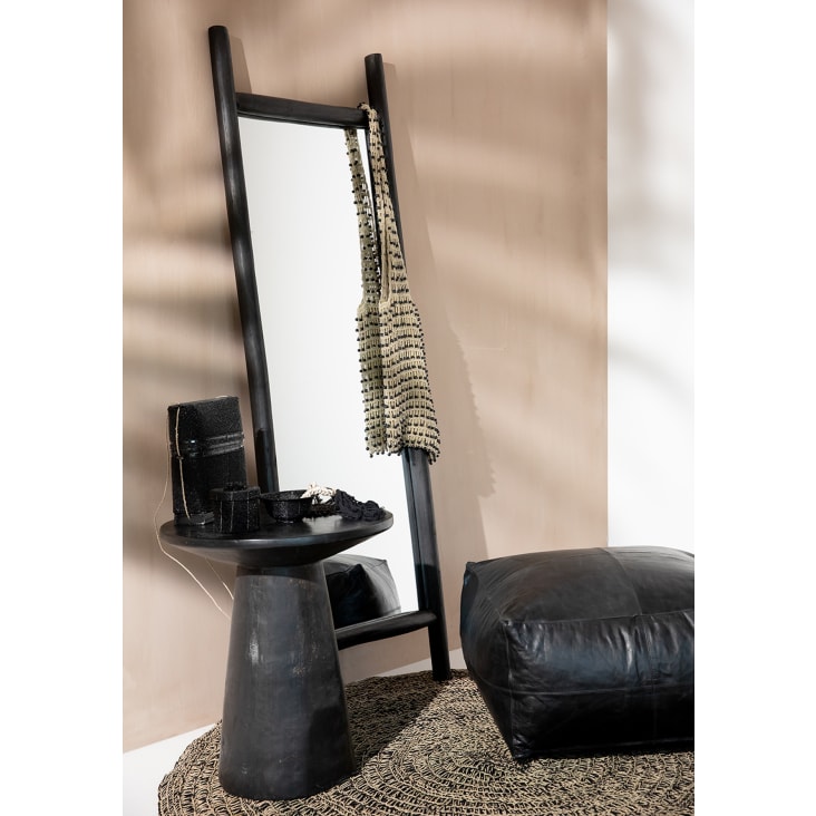 Miroir en bois de teck noir 170x57-ISLAND cropped-3
