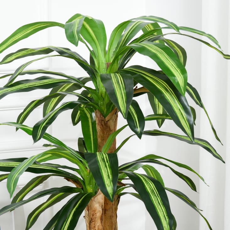 Planta artificial Dracaena de 110 cm en maceta de Ø 18 cm