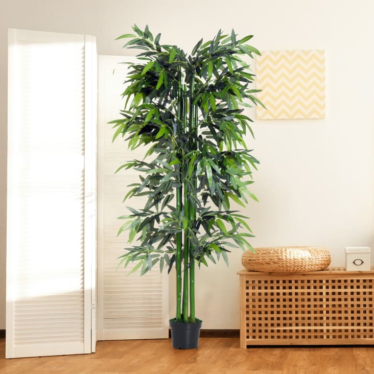 Planta de bambú artificial Outsunny 180 cm  Comprar online  Embargosalobestia - Embargosalobestia