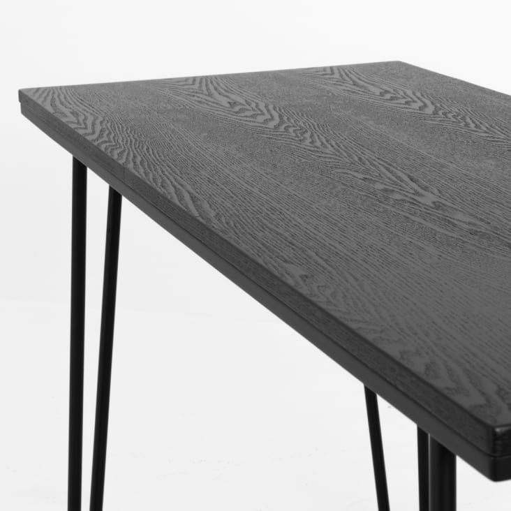 Bureau scandinave 120x75cm en bois et métal noir-Weko cropped-5