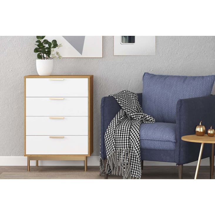 Commode scandinave finitions rose gold-Fyn cropped-2