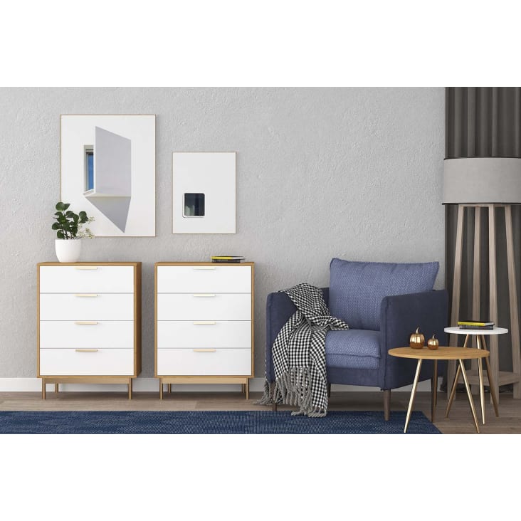 Commode scandinave finitions rose gold-Fyn cropped-4