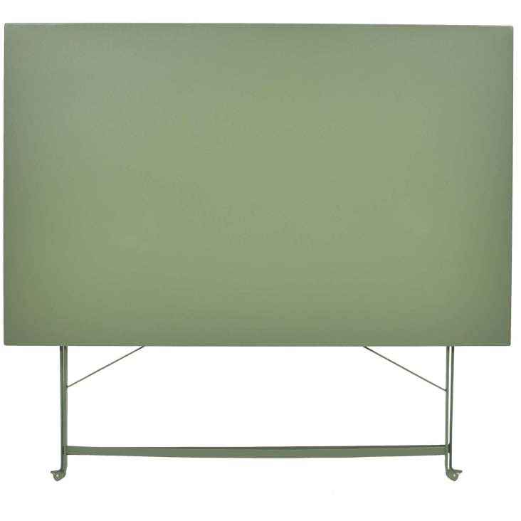 Table de jardin pliable en plastique vert - 80x72x70cm