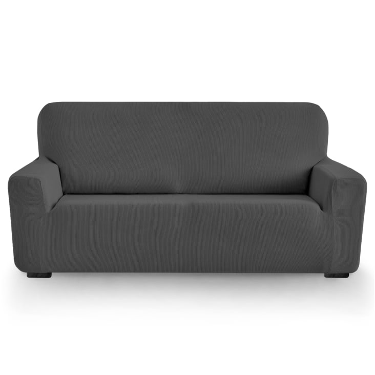 Funda de sofá elástica gris 180 - 240 cm-MILAN